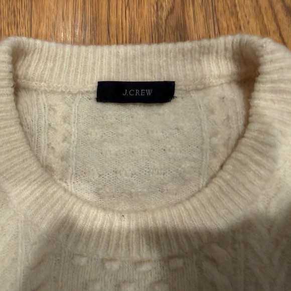 J. Crew Cream Cable Knit Sweater - Picture 2 of 2